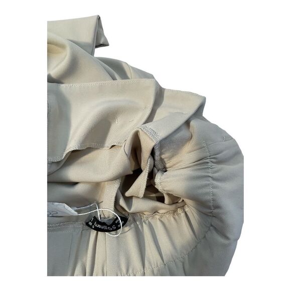 Sollinary Women’s Beige High Waist Cropped Tailored Pants Size Large - Picture 9 of 16